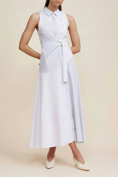 ACLER EDGAR DRESS IN WHITE STRIPE