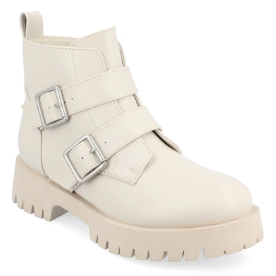 Jornee Collection Women's Tru Comfort Foam Maebry Booties In White