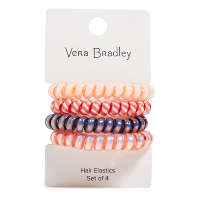 Vera Bradley Spiral Hair Elastics In Silver