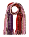 Missoni Wool-blend Scarf In Pink