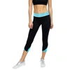 Vimmia Composure Two-tone Mesh Trip Leggings In Aqua-black In Black