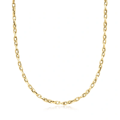 Ross-simons Italian 18kt Yellow Gold Twisted Cable-link Necklace