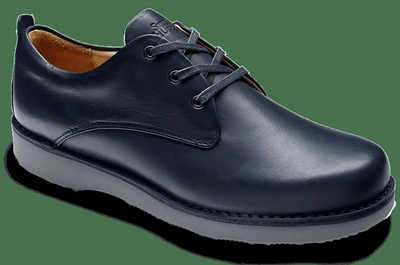 Samuel Hubbard Men's Free Leather Shoes In Almost Black In Blue