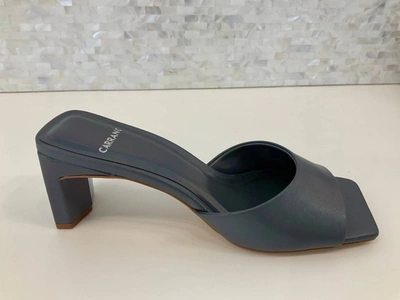 Carrano Gina Heel Sandal In Metallic Gunmetal In Grey