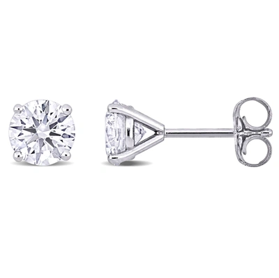 Mimi & Max 1 1/2ct Tdw Lab-grown Diamond Stud Earrings In 14k White Gold