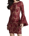 Jovani Sequin Bow-front Sweetheart Mini Dress In Red