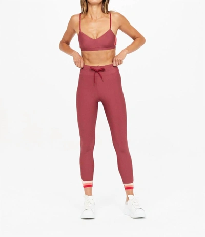 The Upside Delmira Midi Pant In Red In Pink