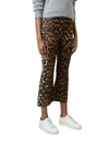 STELLA MCCARTNEY WOMEN LEOPARD CROPPED FLARED PANTS