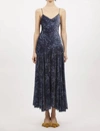 Ulla Johnson Elodie Devoré-effect Midi Dress In Grey