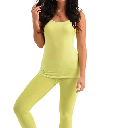 French Kyss Tank Top In Lime In Yellow