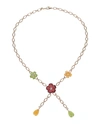 Ferragamo Floral Boutique Necklace In Gold