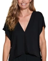 Shop Cosabella Talco Double V Top In Black