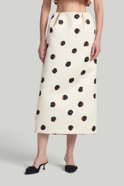 Altuzarra Sif Printed Maxi Skirt In Sparrow Irregular Dot