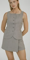 Ciao Lucia Amira Sleeveless Top Tweed