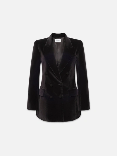 Frame The Femme Corduroy Blazer In Black