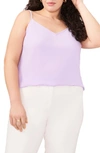 Halogen V-neck Woven Camisole In Purple Rose