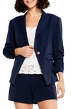 Nic + Zoe Nic+zoe Work It Single Button Blazer In Dark Indigo