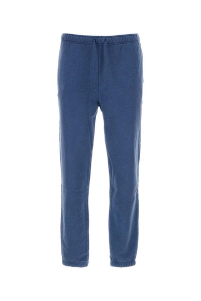 Polo Ralph Lauren Cotton Joggers With Elastic Waistband And Cuffs In Blue