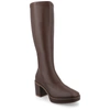 Journee Collection Alondra Tru Comfort Foam Knee High Platform Boot In Brown