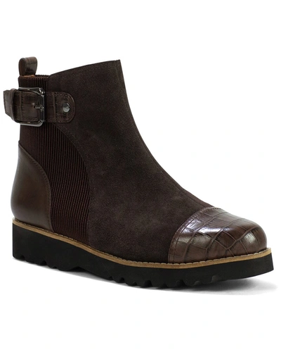 Donald Pliner Cally Suede Boot In Brown