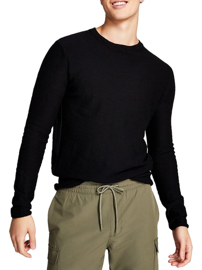 And Now This Mens Knit Pullover Crewneck Sweater In Black