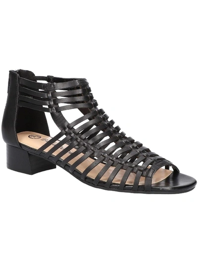 Bella Vita Women's Holden Block Heeled Strappy Sandals Women's Shoes In Black Leather