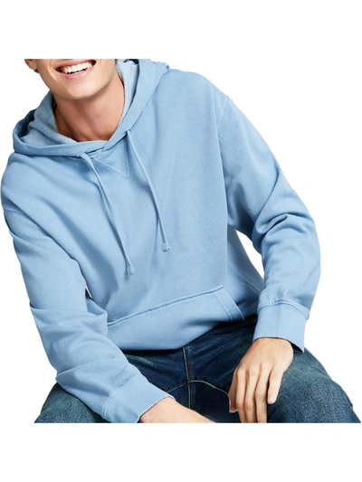 And Now This Mens Fleece Pullover Hoodie In Blue