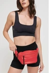Sol And Selene Hands Down Belt Bag In Red In Red
