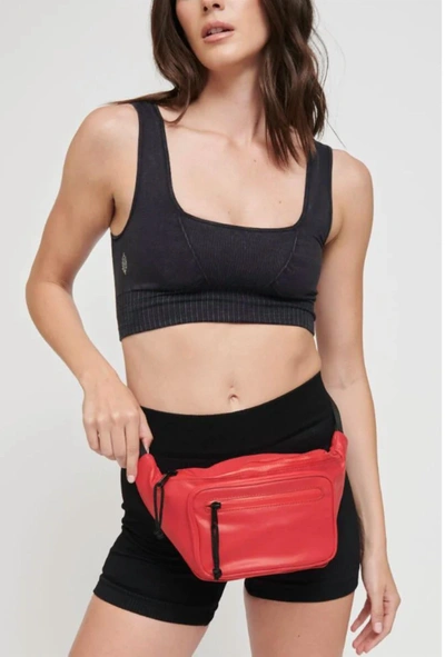 Sol And Selene Hands Down Belt Bag In Red