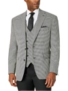 TAYION BY MONTEE HOLLAND MENS WOOL BLEND CLASSIC FIT SUIT JACKET