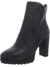 DKNY TESSI WOMENS PLARFORM LEATHER ANKLE BOOTS