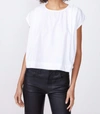 Stateside Poplin Swing Top In White In White