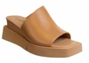 Naked Feet Infinity Wedge Slide Sandal In Brown