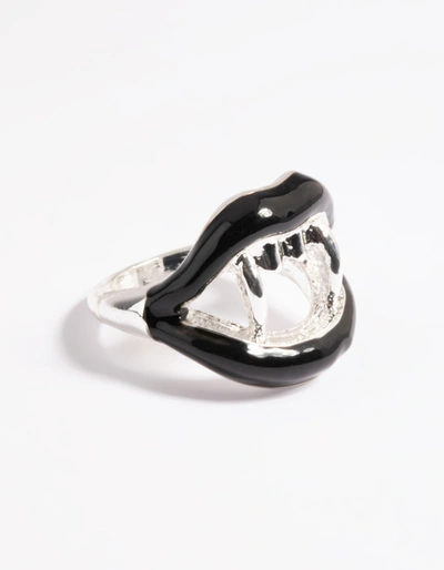 Lovisa Silver Bite Me Ring In Multi