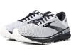 BROOKS MEN'S ADRENALINE GTS 22 RUNNING SHOES IN WHITE/GREY/BLACK