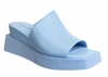 Naked Feet Infinity Wedge Slide Sandal In Blue