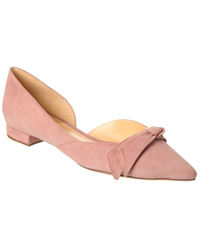 Alexandre Birman Ingrid Suede Flat In Pink