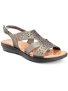 Easy Street Bolt Sandals In Grey