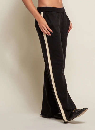 Red Haute Sweater Pants In Black