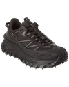 Moncler Trailgrip Gtx Leather Sneaker In Black