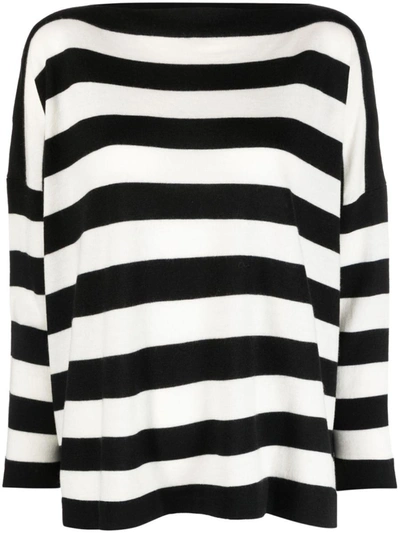 DANIELA GREGIS DANIELA GREGIS STRIPED WOOL BOATNECK SWEATER