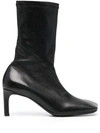 JIL SANDER JIL SANDER LEATHER HEEL BOOTS