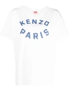 Kenzo Modern Graphic Crew Neck Short Sleeve Top In White