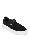Puma Women's Classic X Chain Suede Lace Up Sneakers In Black