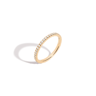Aurate New York Pavé Diamond Eternity Ring - 0.5ct In White