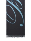 Burberry Bby Script Scarf In Blue