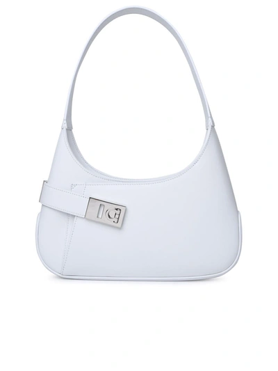 Ferragamo Salvatore  Asymmetric Pocket Hobo Bag In White