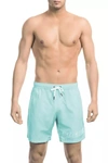 BIKKEMBERGS BIKKEMBERGS ELEGANT LIGHT BLUE SWIM MEN'S SHORTS