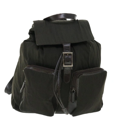 Gucci Khaki Synthetic Backpack Bag ()