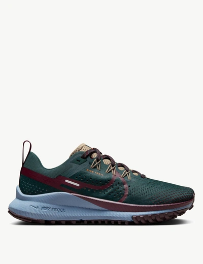 Nike React Pegasus Trail 4 Rubber-trimmed Mesh Sneakers In Green